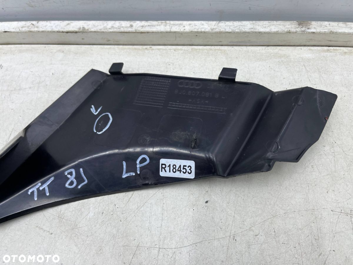 Listwa Audi TT II 8J 06-14r. lewa nakładka reflektora przednia listwa górna maskownica 8j0807081b - 8