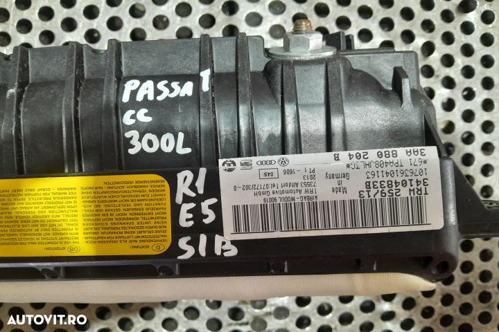 Airbag pasager 3AA880204B 3AA880204B Volkswagen VW Passat CC 1 [2008 - 3