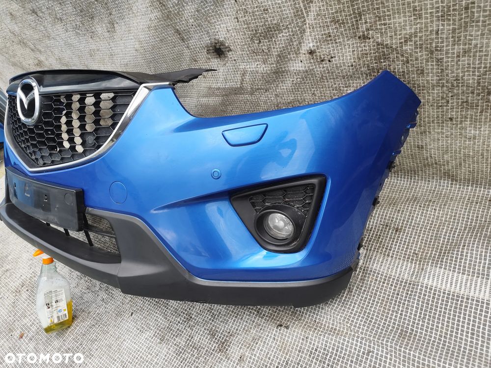Mazda CX-5 CX5 I 12-15 Zderzak Przedni Przód Kompletny 4xPDC Niebieski 41B - 9