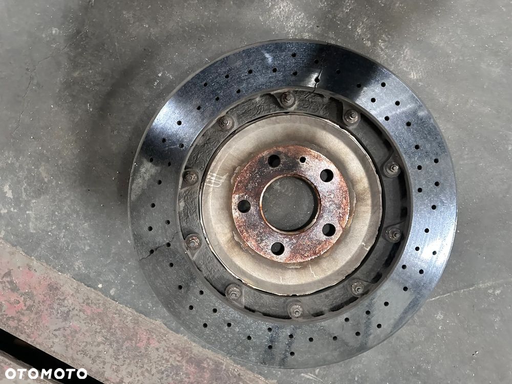 Tarcza Hamulcowa ceramiczna Audi S7 S8 tył 4H0615601G - 4