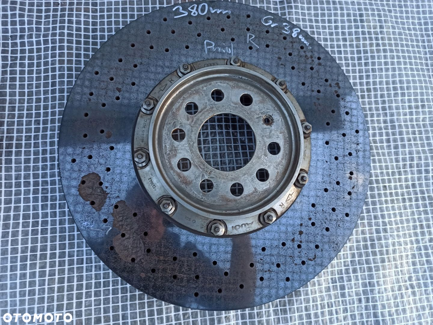 AUDI A3 A4 A6 A8 S8 W12 D3 HAMULCE PRZÓD 380 CERAMIKA TARCZE ZACISKI BREMBO - 6