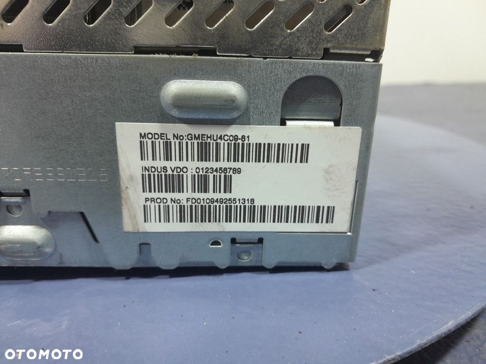 OPEL ZAFIRA B LIFT RADIO RADIOODTWARZACZ NAVI CD70 13283222 - 4