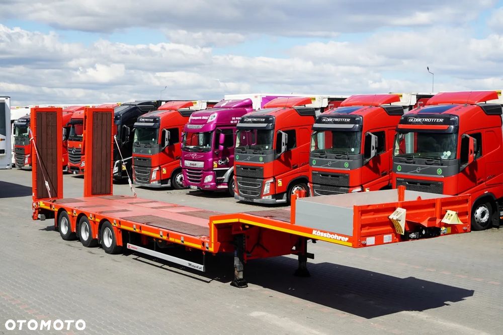 Kassbohrer NACZEPA LAWETA NISKOPODWOZIE / NAJAZDY HYDRAULICZNE  / POSZERZANA/ 3 OSIOWA / OŚ PODNOSZONA / SKRĘTNA - 11