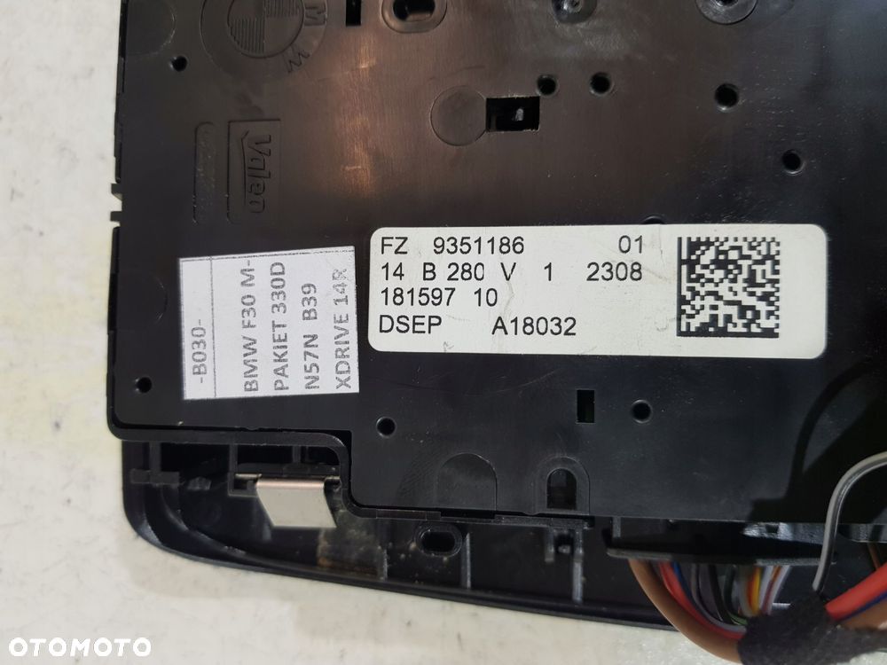 lampka podsufitki 9351186 bmw f30 f31 eur m-pakiet - 9