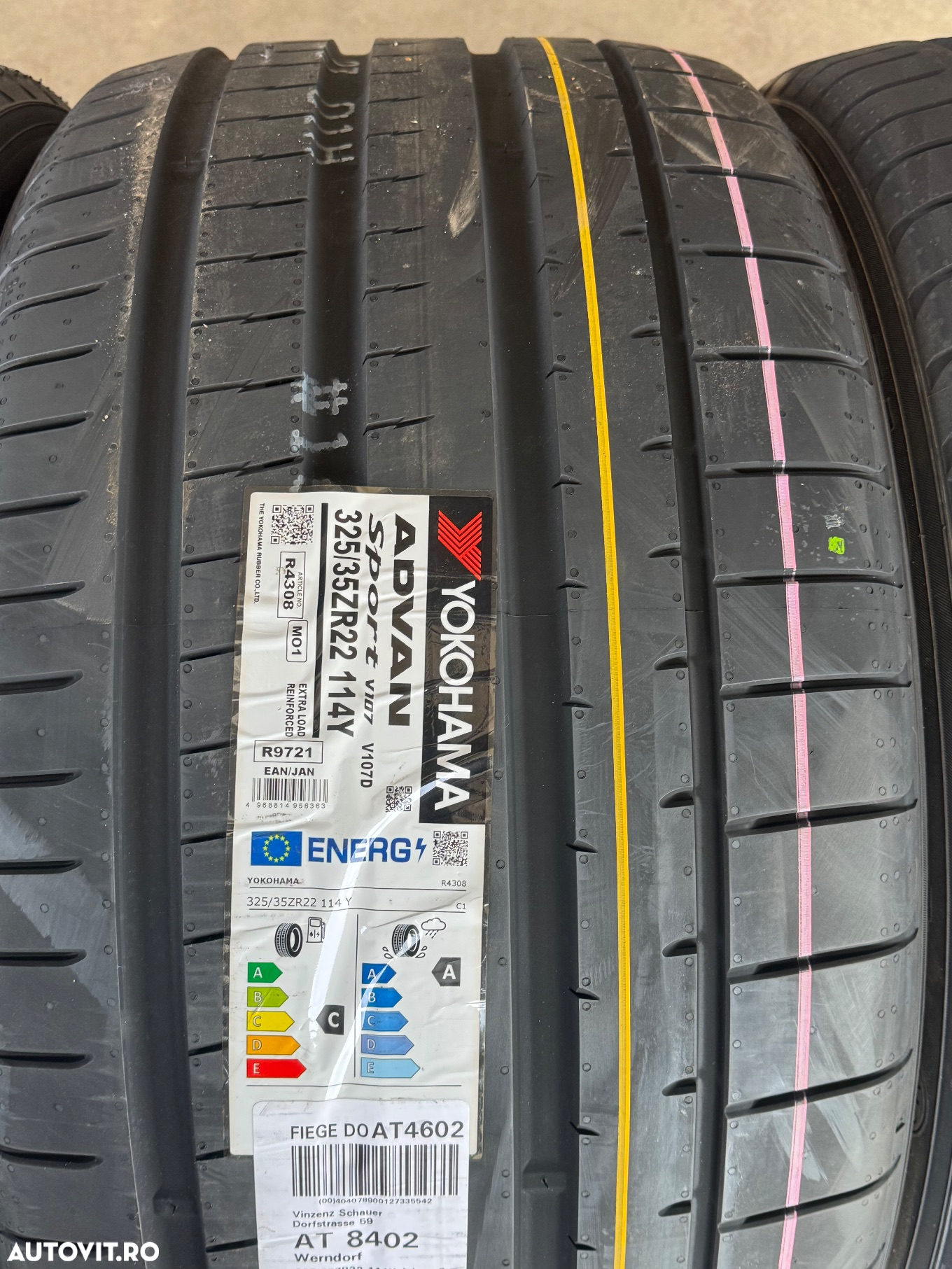 Vând set anvelope 285/40/22-325/35/22 Yokohama de vară noi - 4