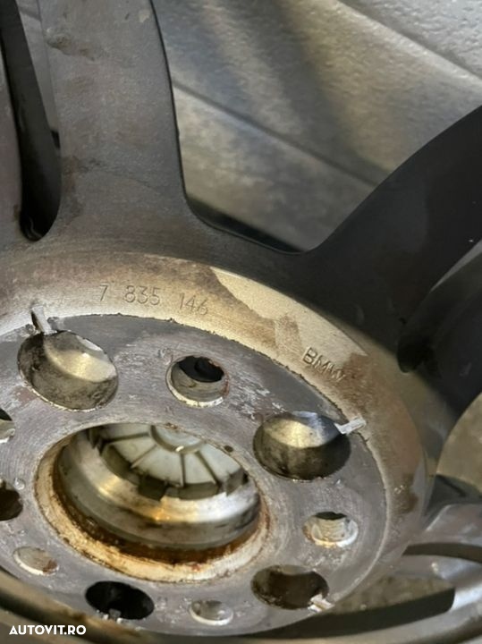 jante roti bmw M5 E60 M6 e63 e64 originale M power nu M pachet R19 2 lățimi fără defecte tehnice sau Reparatii 8/5 fata 9/5 J spatele Style 167 5x120 - 15
