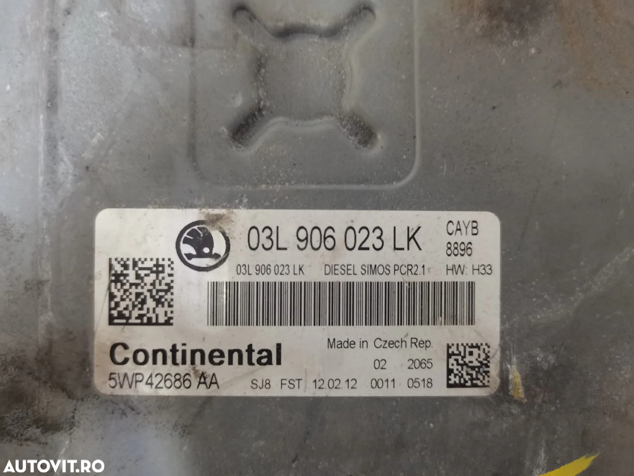 ECU Calculator motor Skoda 03L906023LK - 2