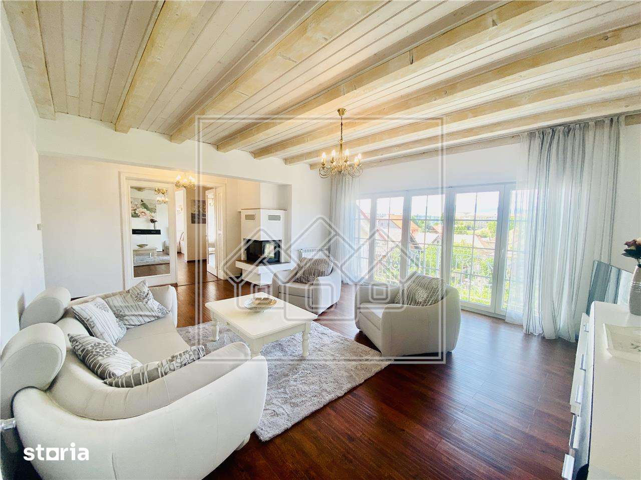 Penthouse mobilat si utilat - 4 camere, 2 bai, terasa - Calea Dumbravi — fotografia 1