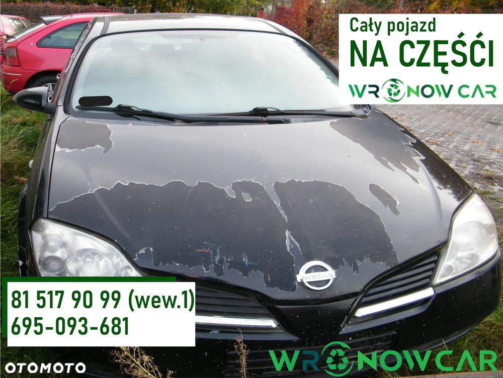 Nissan Primera P12 (02-07r.) 1.8B 115KM. Silnik QG18DE  Skrzynia AT lakier Z11. Cały na części GWARANCJA !!!! - 1