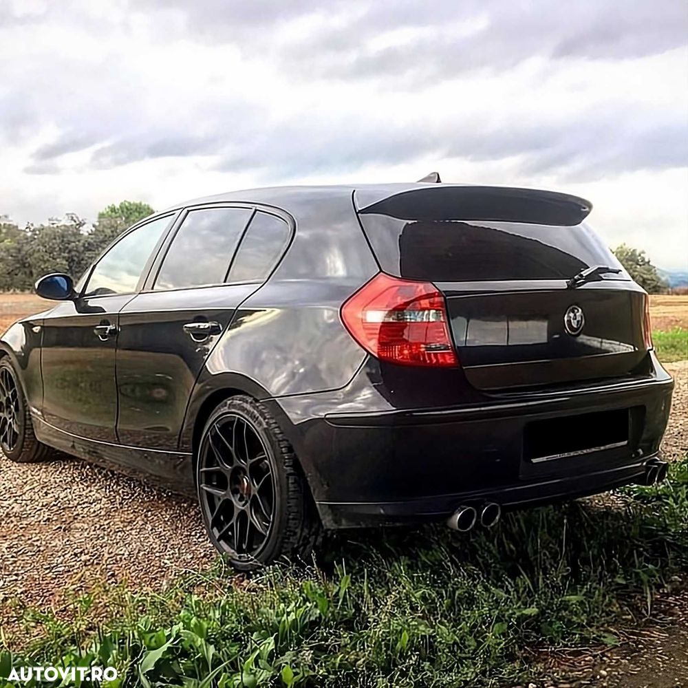 Eleron Luneta Lip Portbagaj Spoiler BMW Seria 1 E81 E87, Negru lucios - 3