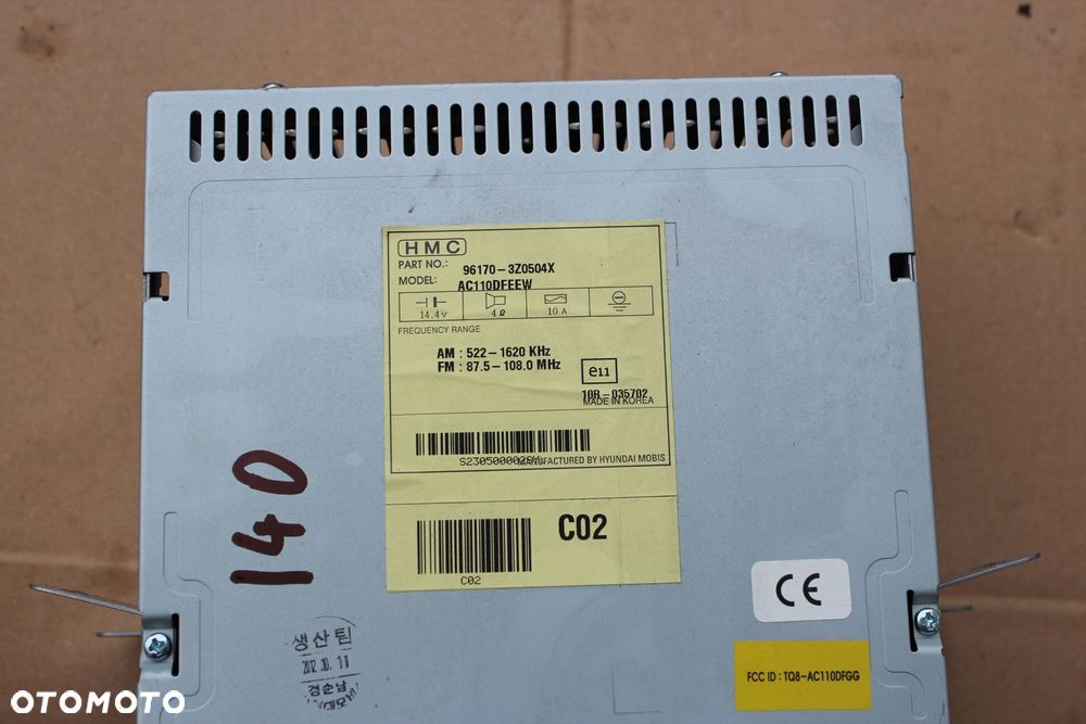 Radioodtwarzacz Radio Hyundai I40 - 3
