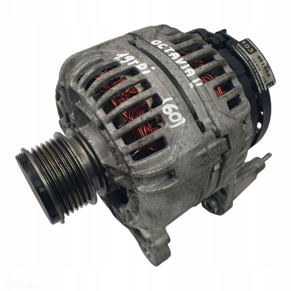 ALTERNATOR VW Passat B6 Golf V Skoda Octavia II 1.9 TDI BOSCH - 1