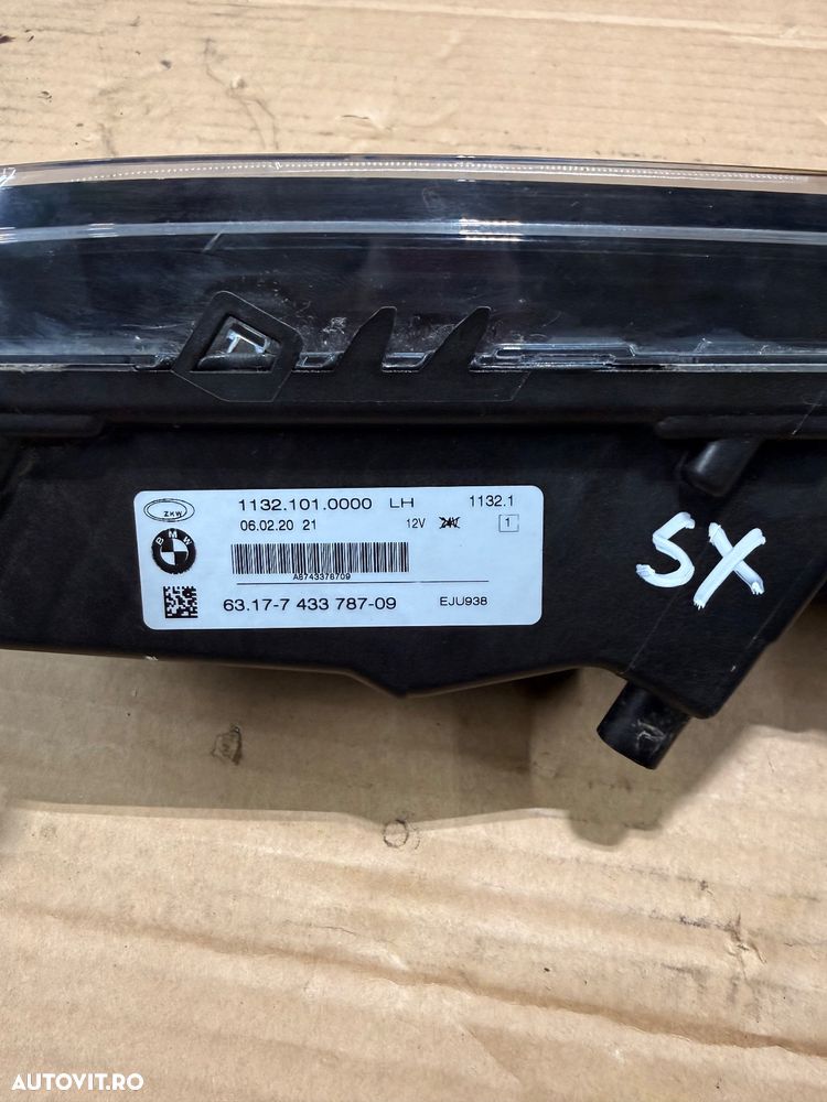 Proiector ceata led BMW seria 2 F44, seria 3 G20/G21 cod 7433788 si 7433787 an 2020 - 5