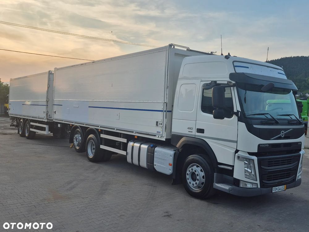 Volvo FM 410 KONTENER + WINDA / PRZYCZEPA TANDEM KRONE + WINDA ZESTAW PRZEJEZDNY - 1