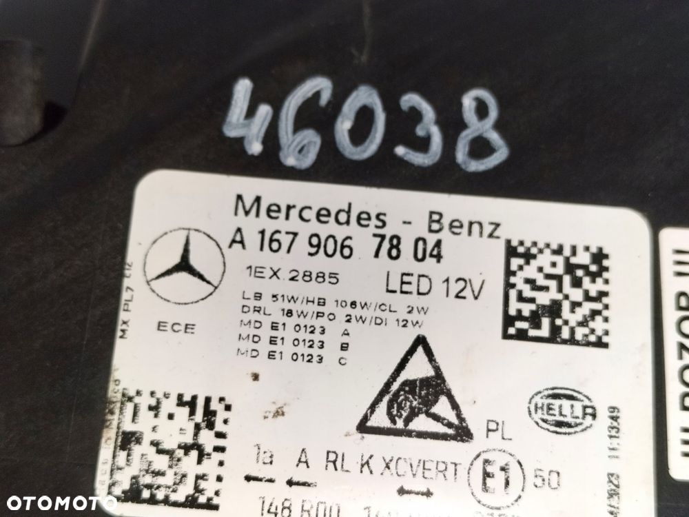 lampa przednia reflektor prawa mercedes gle w167 lift 23- multibeam ful led - 8