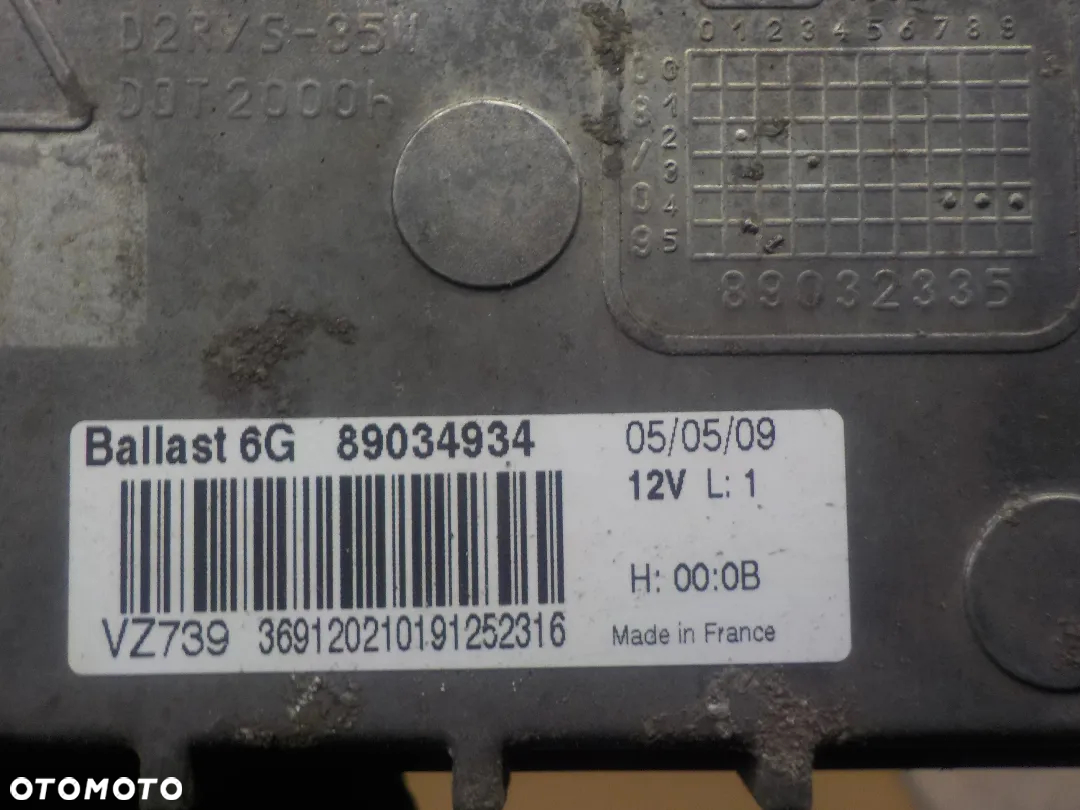 VOLVO CITROEN PRZETWORNICA XENON 89034934 - 2