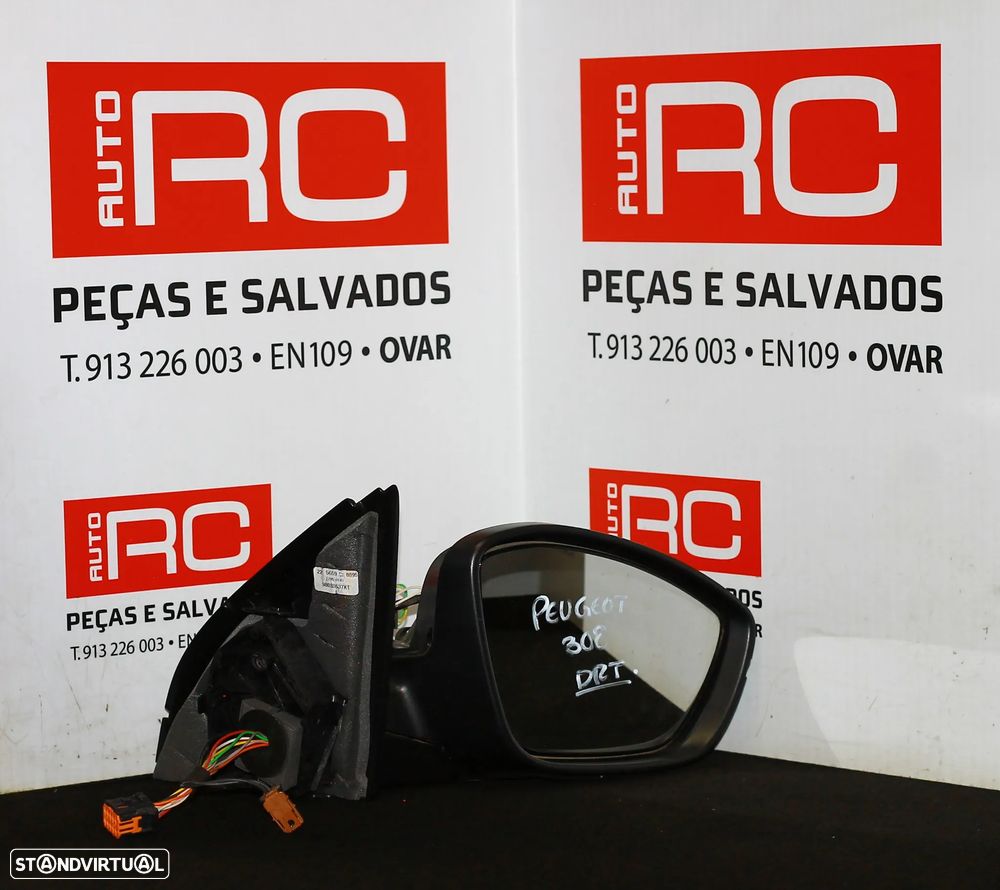 ESPELHO RETROVISOR DIREITO PEUGEOT 308 - 1