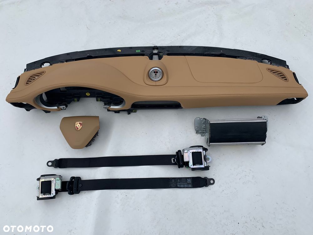PORSCHE CARRERA 911 991 992 996 997 DESKA KONSOLA KOKPIT PULPIT PÓŁKA PARAPET PODUSZKI PODUSZKA KURTYNA FOTELA W FOTEL  DASHBOARD SEATBELTS AIRBAG KIEROWCY PASAŻERA KOLAN KOLANOWE KOLANO PASY PAS KAPOTAŻ naprawa regeneracja SZARA !!!!!! - 32