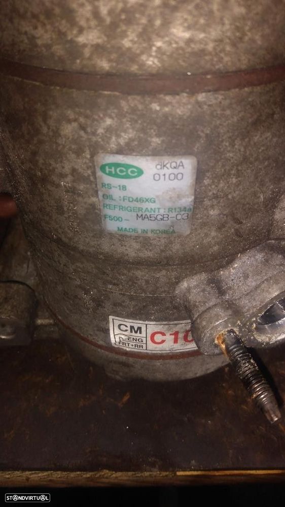 COMPRESSOR AR CONDICIONADO HYUNDAI SANTA FÉ II 2006 -MA5GB03 - 2