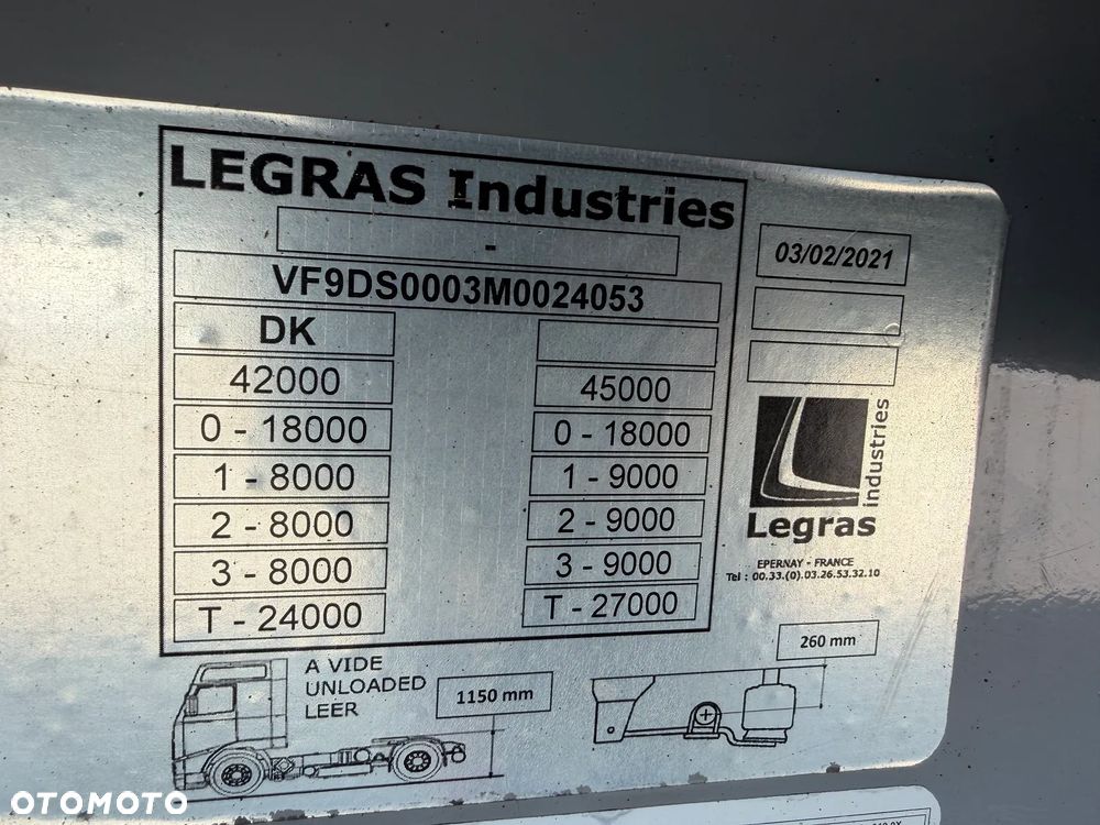 Legras Ruchoma podłoga OTWIERANY BOK 2021 rok - 12