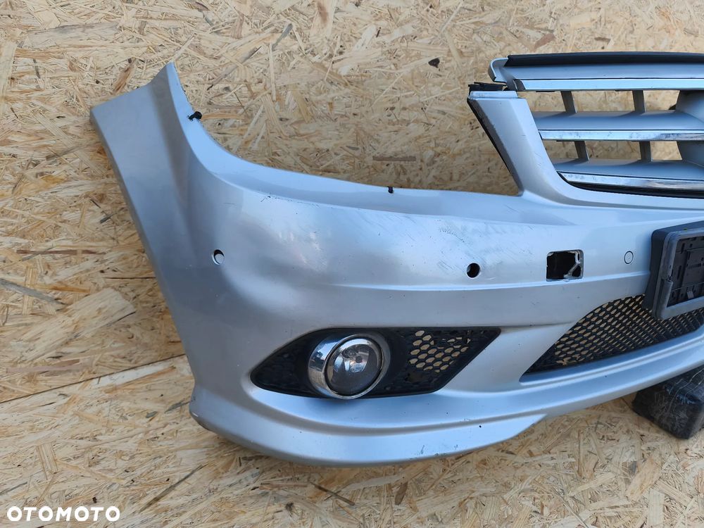 Mercedes C-Klasa W204 AMG 07-10r zderzak przód przedni Grill PDC - 2