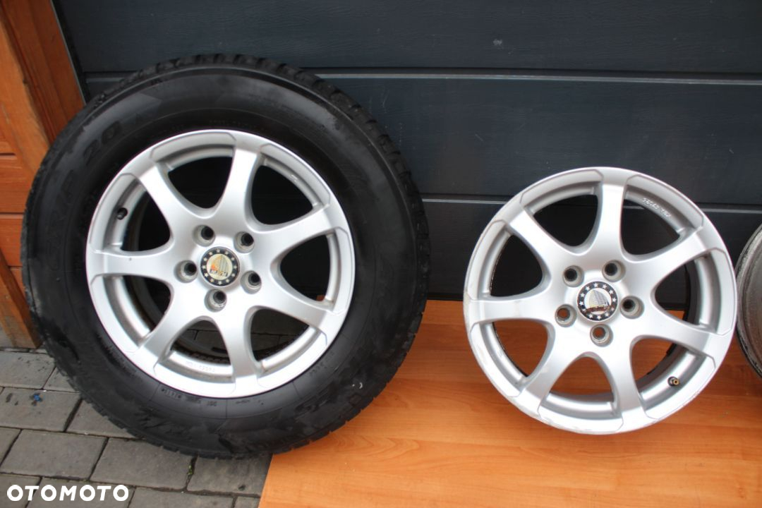 KOŁA FELGI ALUMINIOWE OPONY ZIMA 215/70 OPEL  16"  ET46 - 4