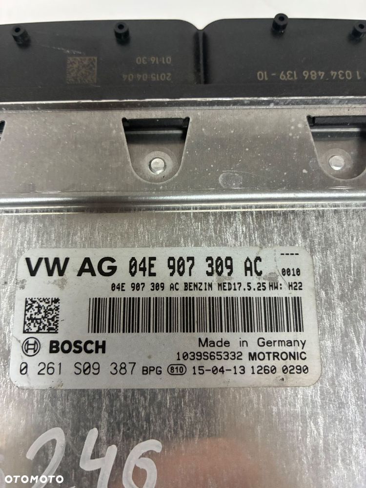 VW AUDI KOMPUTER  STEROWNIK  SILNIKA ECU 04E907309AC - 3