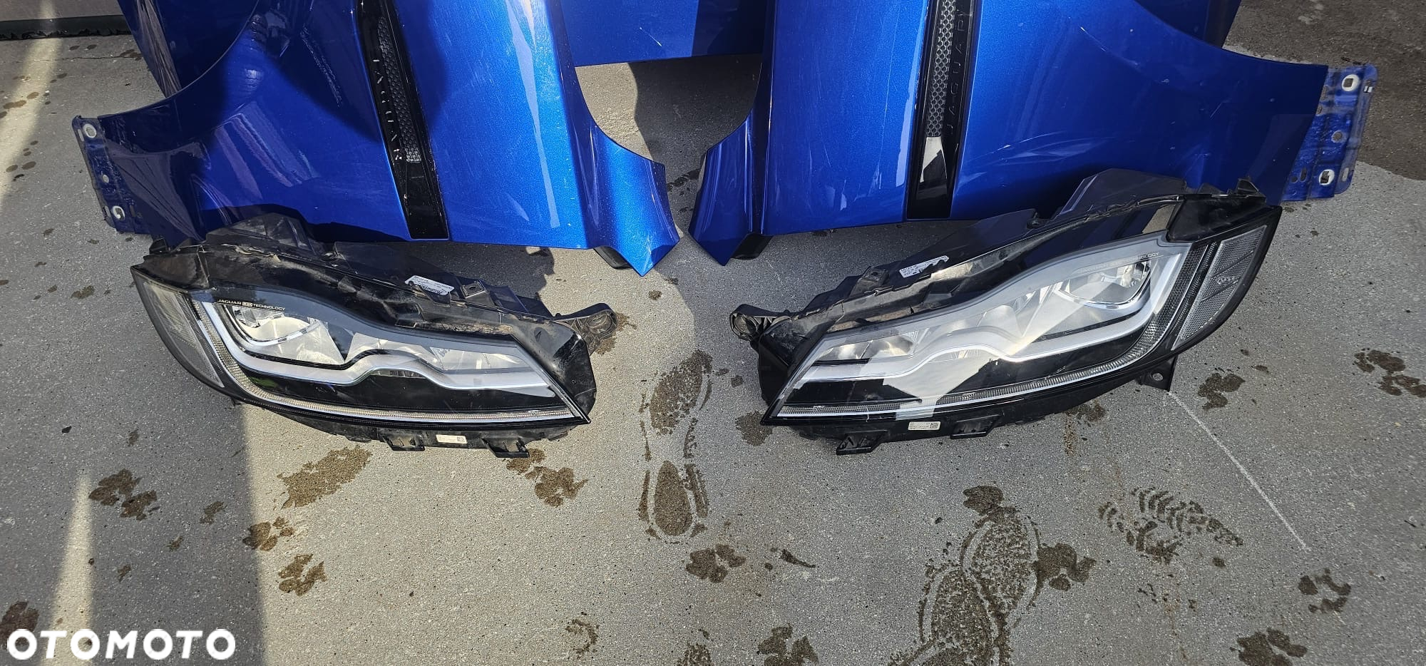 JAGUAR F-PACE SPORT R-SPORT X761 MASKA BŁOTNIKI ZDERZAK LAMPY KOMPLETNY PRZÓD NIEBIESKI - 5