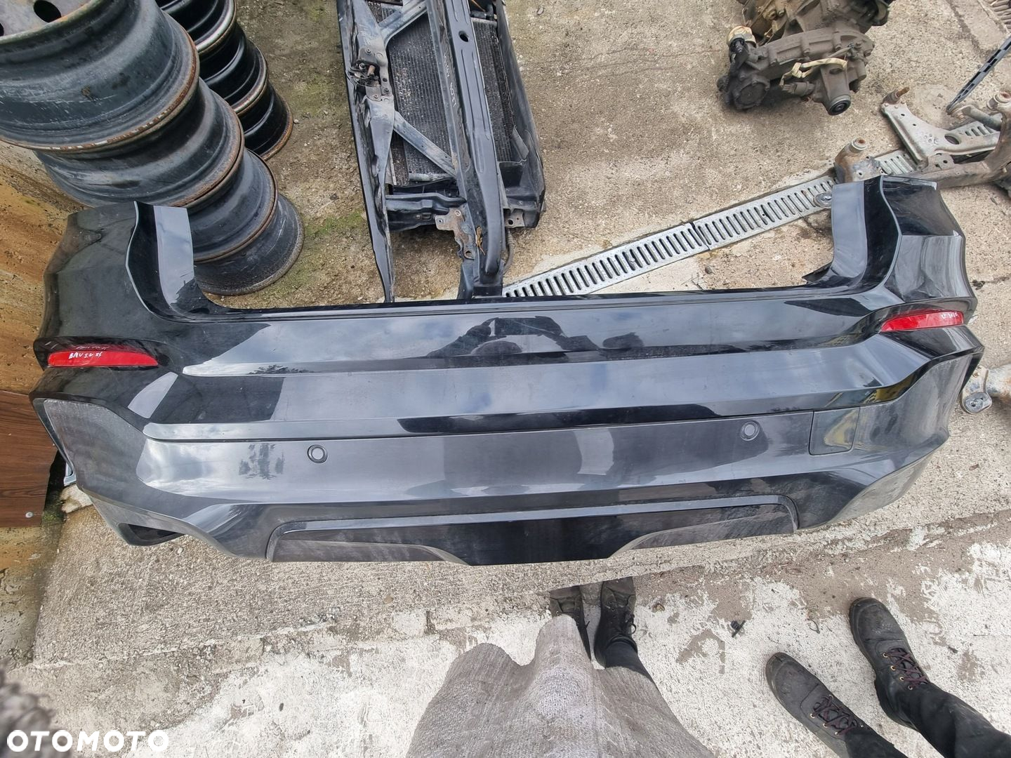 BMW X4 F26 M-PAKIET 14- ZDERZAK TYŁ KOMPLETNY PDC * - 4