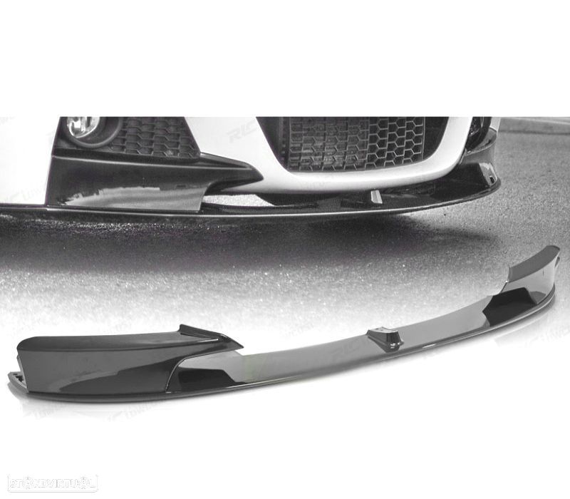 SPOILER FRONTAL BMW F30 F31 LOOK M PERFORMANCE PRETO BRILHO - 4