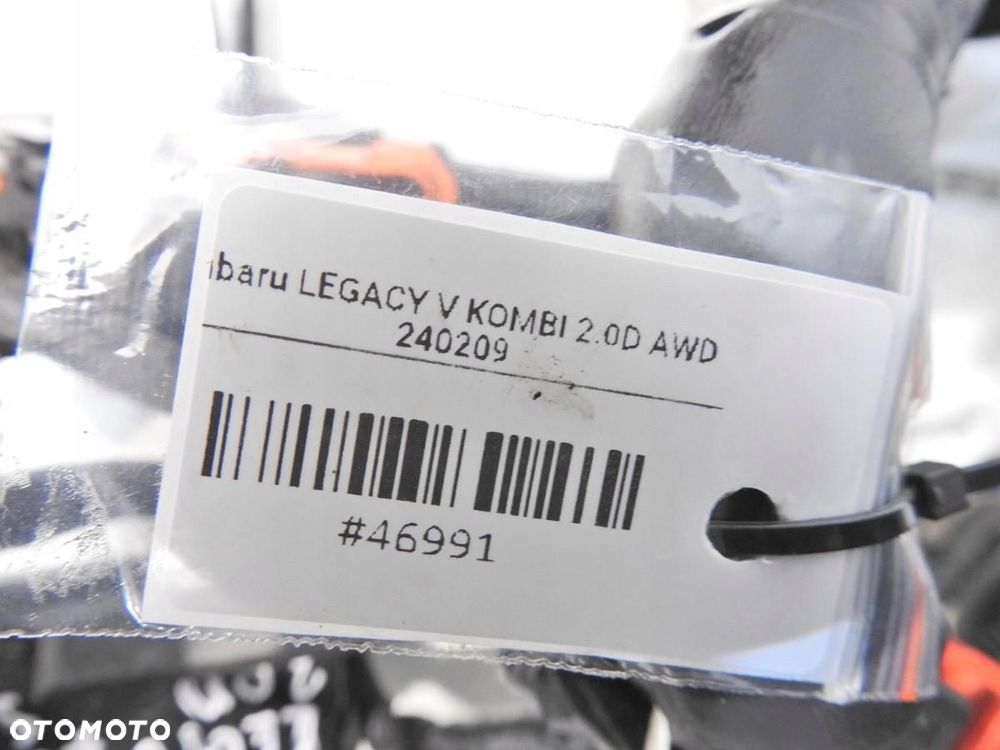 WIĄZKA INSTALACJA KOMORY SILNIKA SUBARU LEGACY V 2.0 D - 4