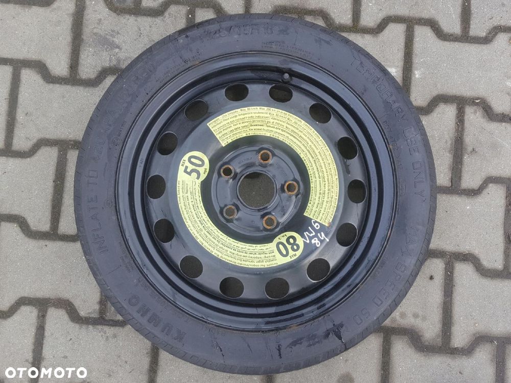 VW GOLF VI 6 V 5 EOS SEAT LEON II ALTEA AUDI A3 8P KOŁO DOJAZDOWE 16 5X112 - 1