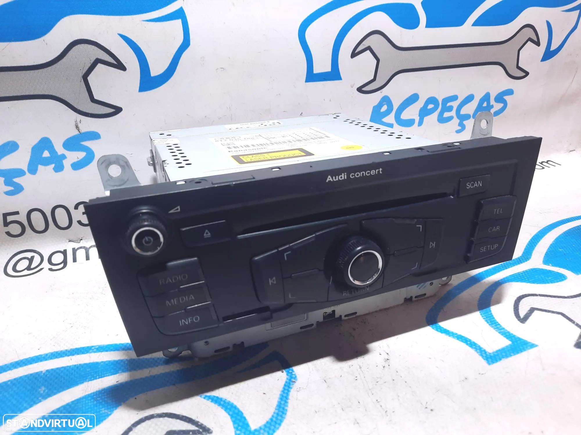 AUTORADIO PANASONIC AUDI A4 B8 8K2 8T2035186 AUTO RADIO LEITOR CD MULTIMEDIA MULTIFUNÇÕES - 3