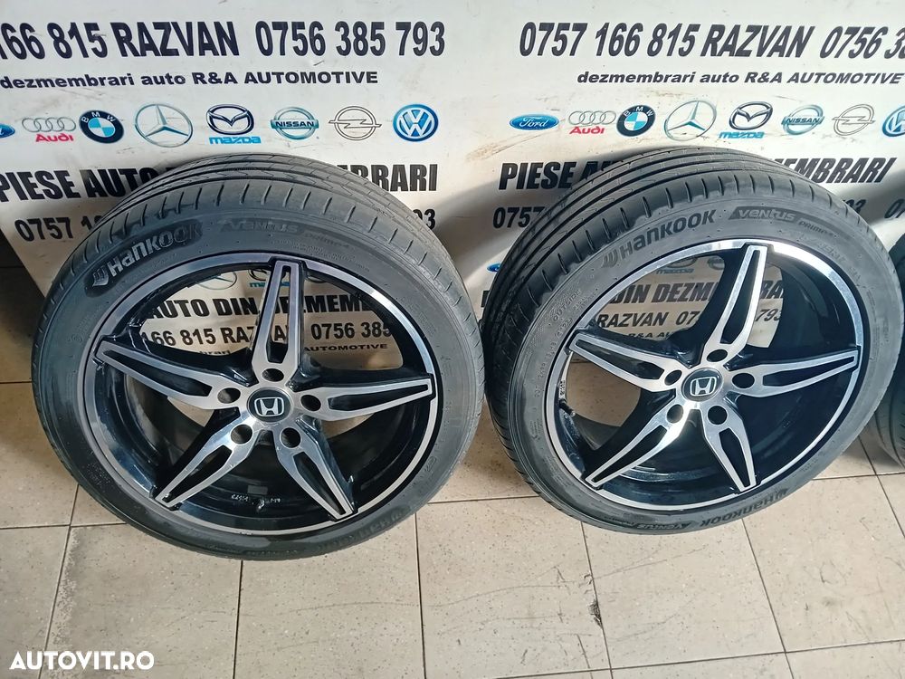 Jante Honda Accord R17 225/45R17 Anvelope Vara Hankook DOT 1122 Foarte Bune 5X114.3 - 4