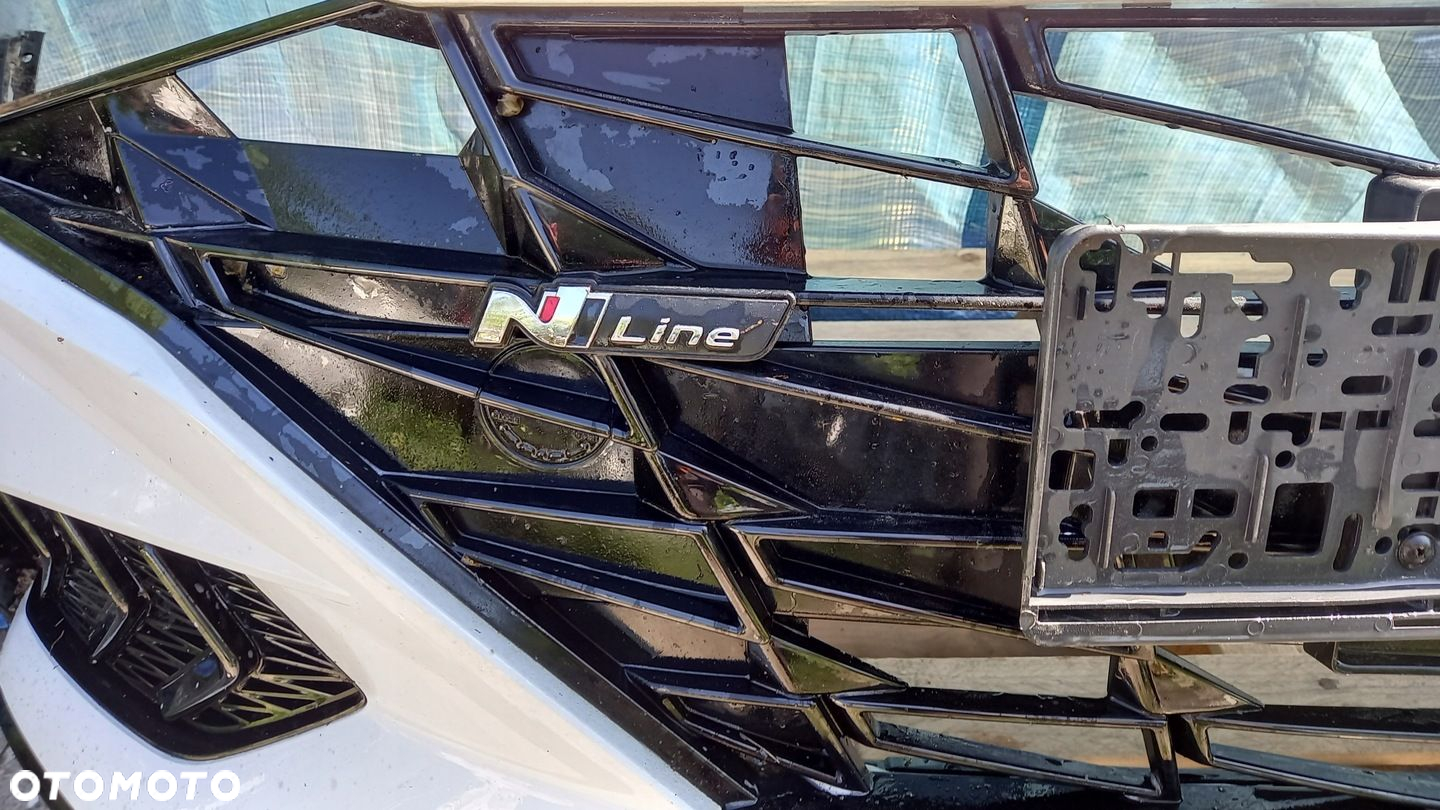 ZDERZAK PRZÓD PRZEDNI HYUNDAI ELANTRA VII 7 N LINE BIAŁY KOMPLETNY - 2