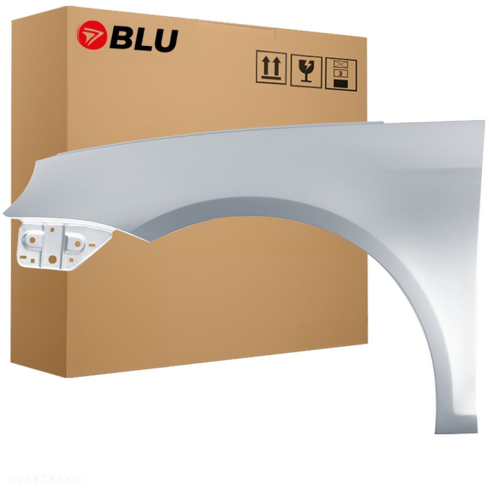 BLU Błotnik VW EOS LK7W lewy srebrny 06-15 przód SilberEssenz - 1