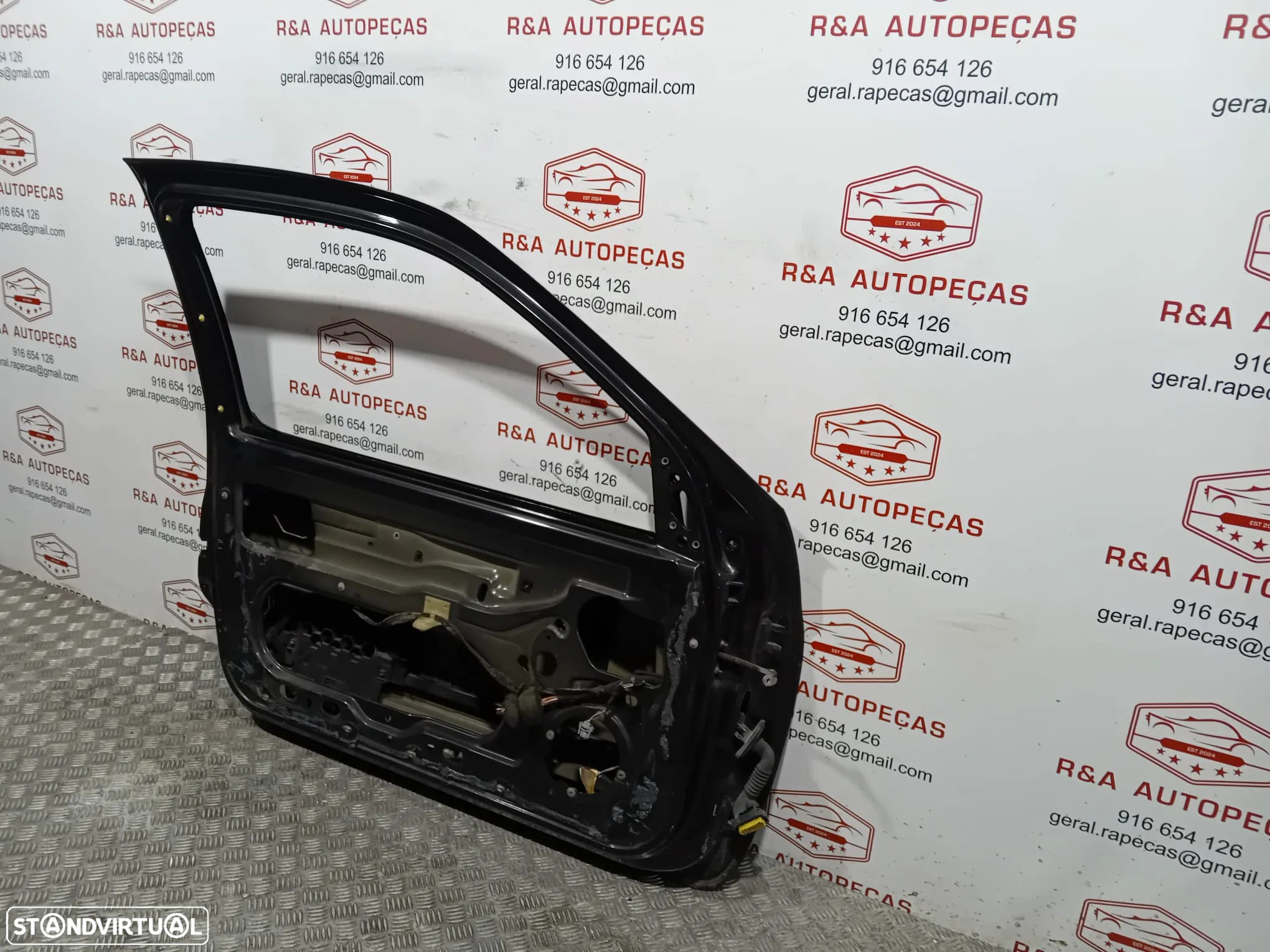Porta Esquerda Renault Clio 2 II Preto Original - 7