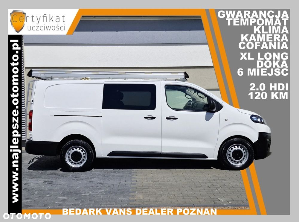 Peugeot EXPERT XL LONG, BRYGADÓWKA, 6 miejsc, DOKA, kamera cofania, tempomat, klima