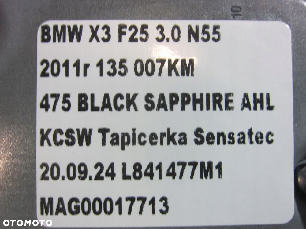 BMW X3 F25 USA MODUŁ STEROWNIK AIRBAG ICM 6850978 34526851285 34526850978 - 6