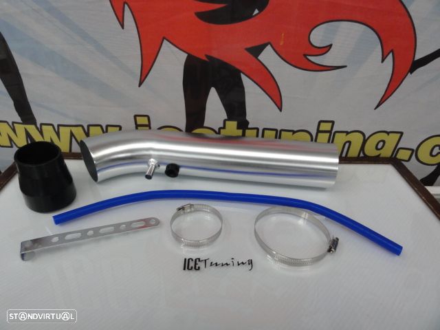 Kit universal admissão direta para filtro de ar com tubo em alumínio para Honda civic 92-00 (EG, EH, EJ, EK) - 1