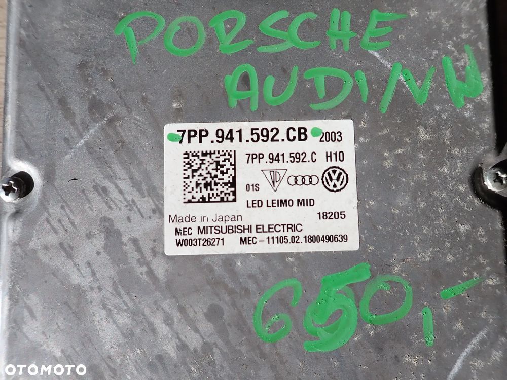 PORSCHE AUDI VW MODUŁ LED PRZETWORNICA 7PP941592CB - 2