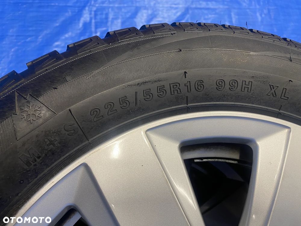 KOŁA KOŁO 16 FELGA ALUMINIOWE ALUSY 16" ET42 5X112 ; 57,1mm KOMPLET ; OPONY ZIMOWE AUDI A4 A6 VW SEAT SKODA ORYGINAŁ 4F0601025AN - 19