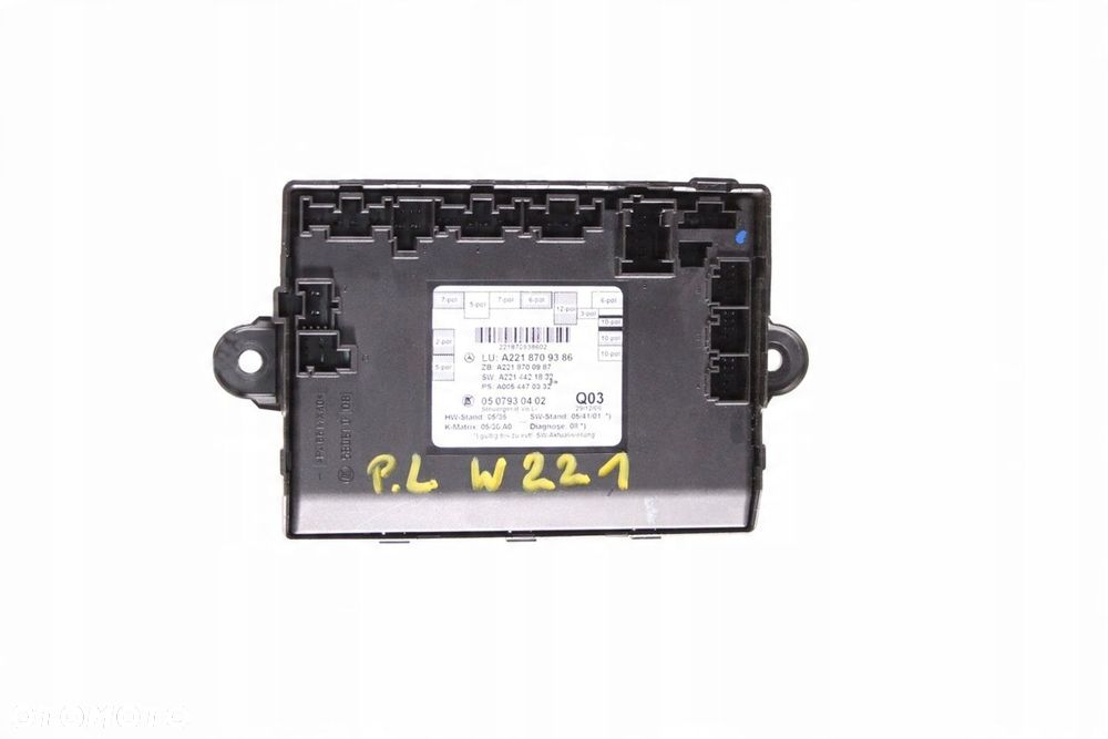 MODUŁ DRZWI PRZÓD MERCEDES W221 07r A2218709386 - 1