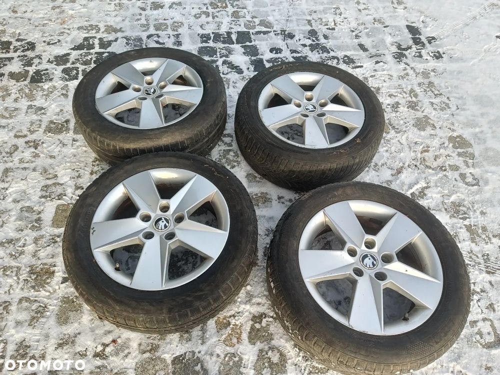 Felgi Aluminiowe 16 Skoda Octavia 3 5x112 ET46 5E0601025H Koła VW Seat Audi 6,5Jx16H2 - 2