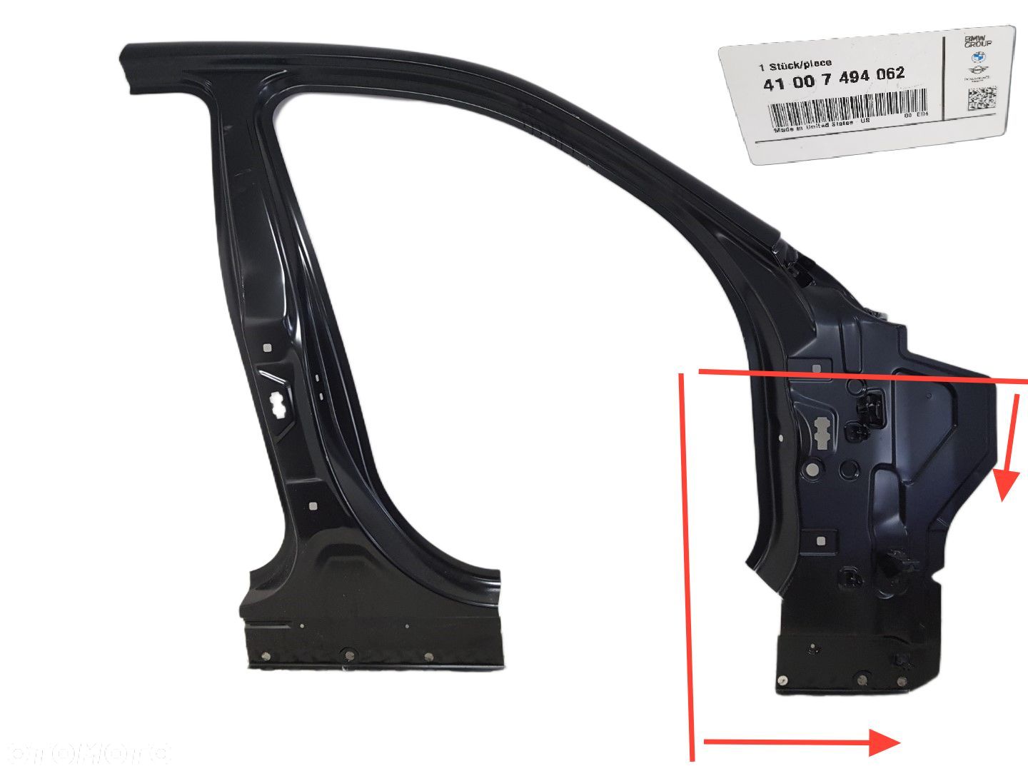 FABRYCZNIE NOWY ORYGINALNY PRÓG PRAWY PRZEDNI BMW X3 G01 17-25 7494062 - 1
