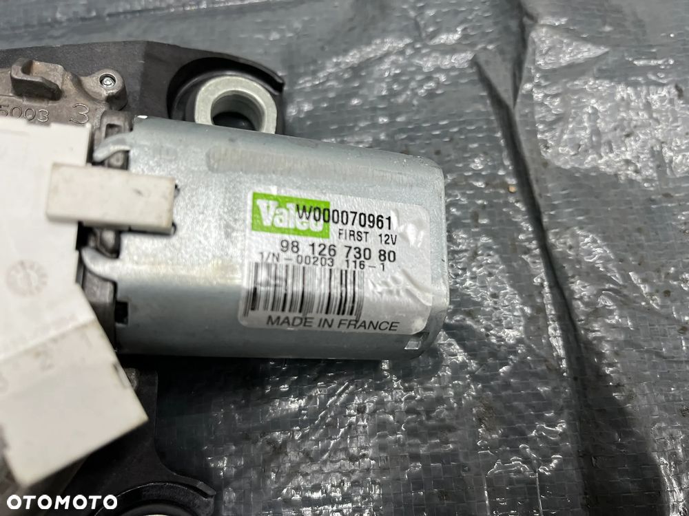 Peugeot Citroen Silnik wycieraczki mechanizm klapa 9812673080 - 2
