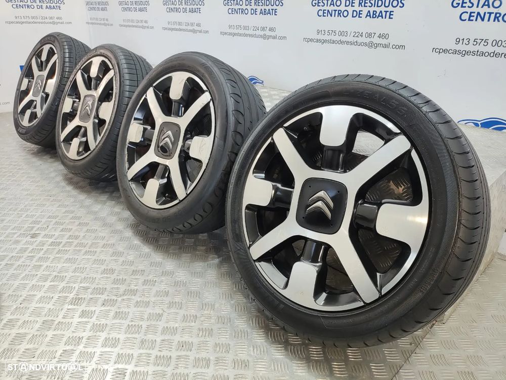 Conjunto jantes 17 originais Citroen C4 Cactus 6,5J ET19 4x108 - 3