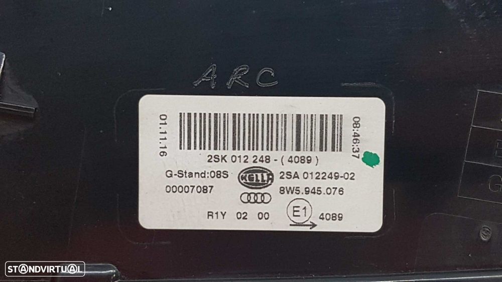 FAROLIM TRASEIRO DIREITO AUDI A4 BERLINA (8W2) BáSICO - 2