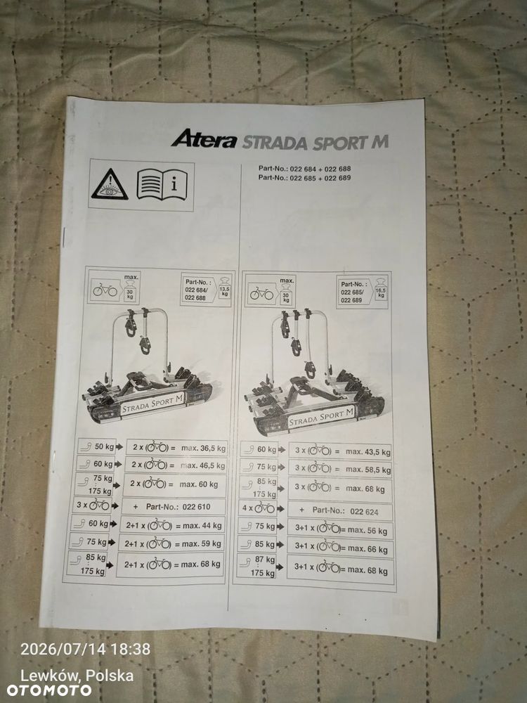 Bagażnik rowerowy Atera Strada Sport M2 - 8