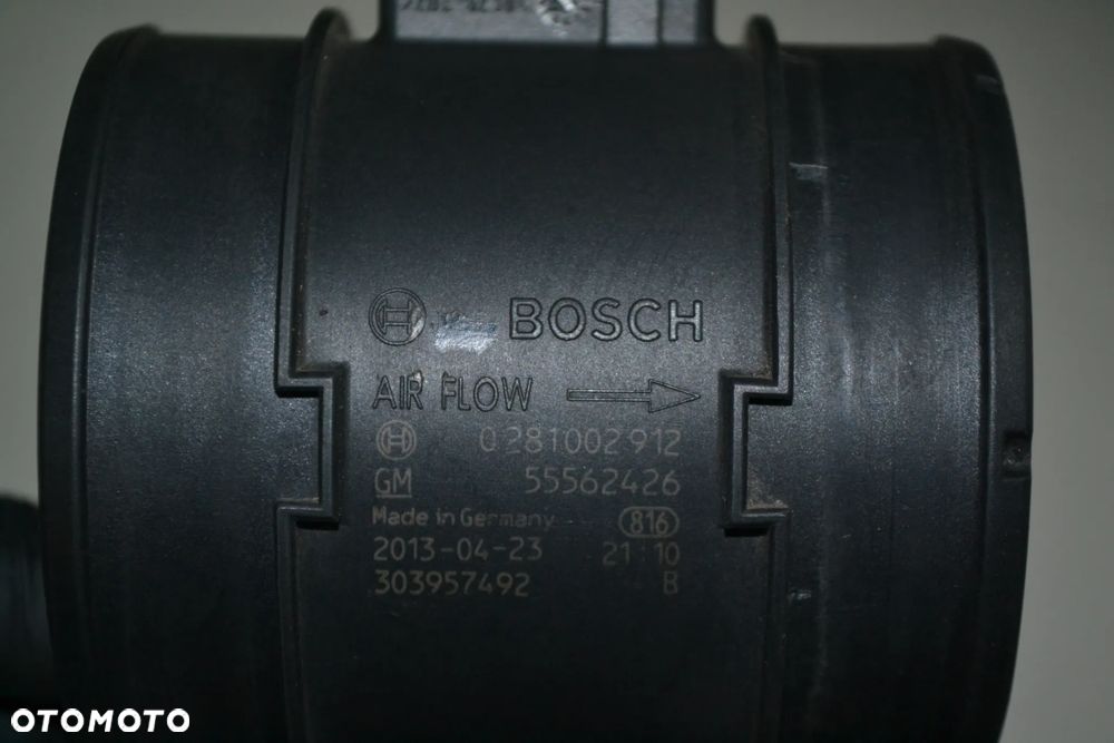 OPEL 2,0 CDTI PRZEPŁYWOMIERZ MIERNIK MASY POWIETRZA BOSCH 55562426 0281002912 - 4